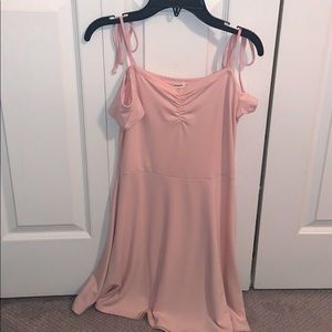 Garage Off-The-Shoulder Mini Dress Pink